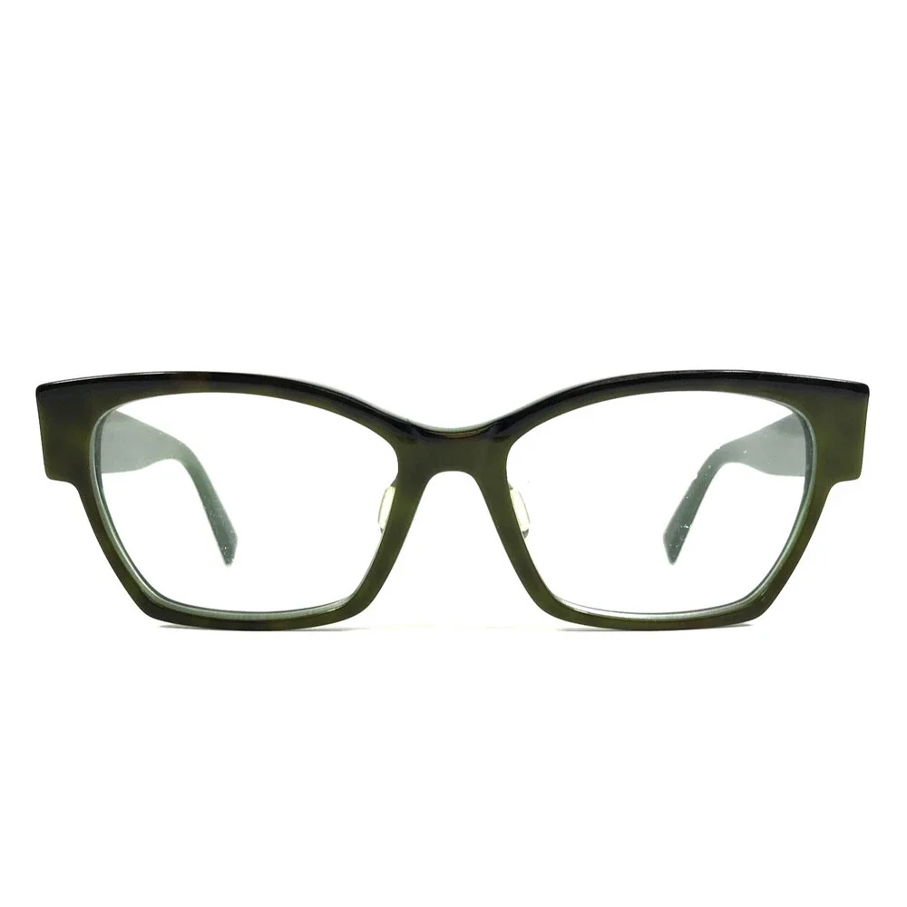 Seraphin Eyeglasses Frames HENNEPIN Green Tortoise Cat Eye Full Rim 51-17-140